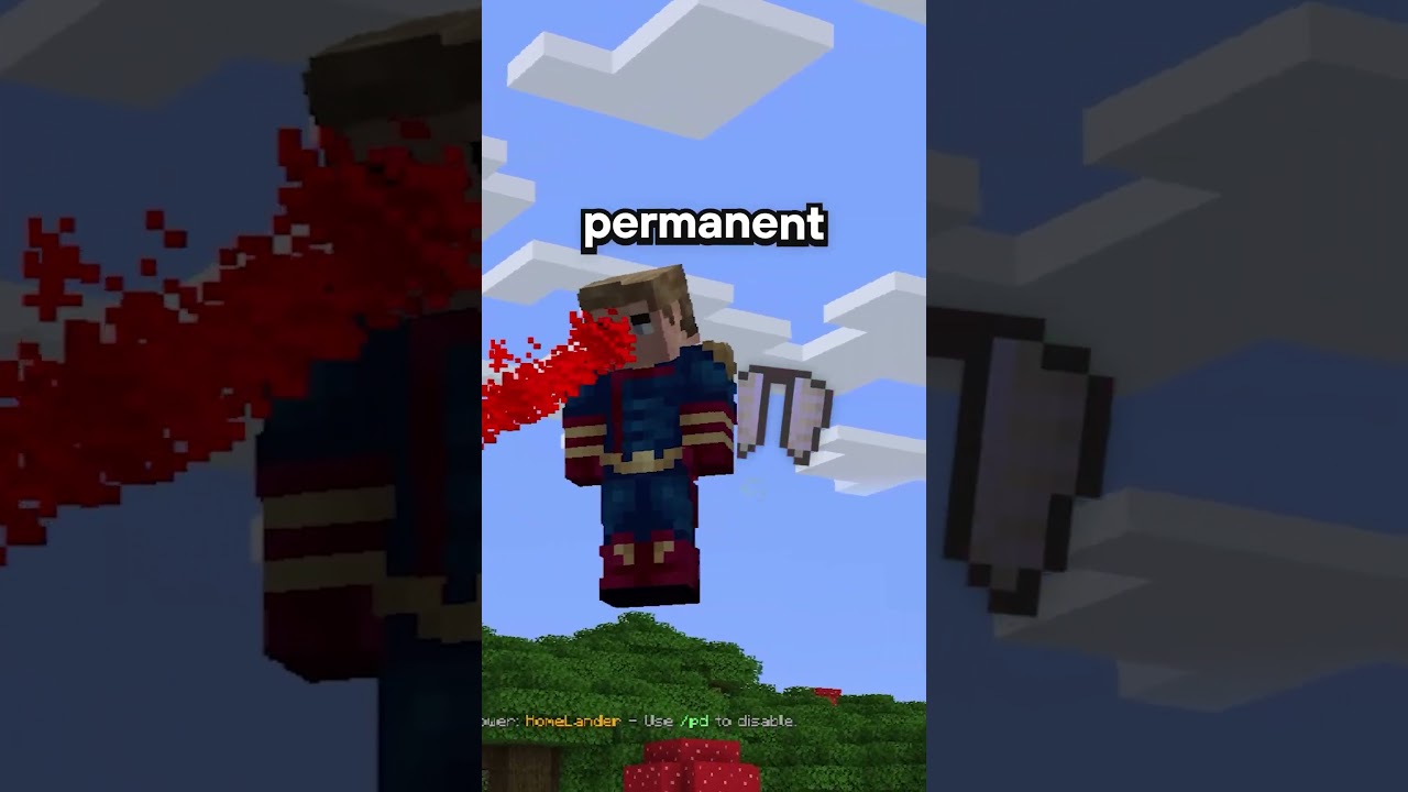 He built his base MIDAIR… for his milk 🥛🦸 #minecraft #gaming #smp #theboys #homelander
