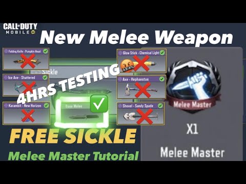[Free Sickle Event]Melee Master Medal Tutorial 免費「鐮刀」教學—近戰大師任務 *Update*Bug Fixed! Use any Melee now!