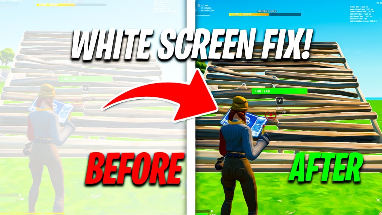 How To Fix White Screen With New Fortnite Performance Mode Fortnite Chapter 2 Season 5 Youtube - roblox white screen bug