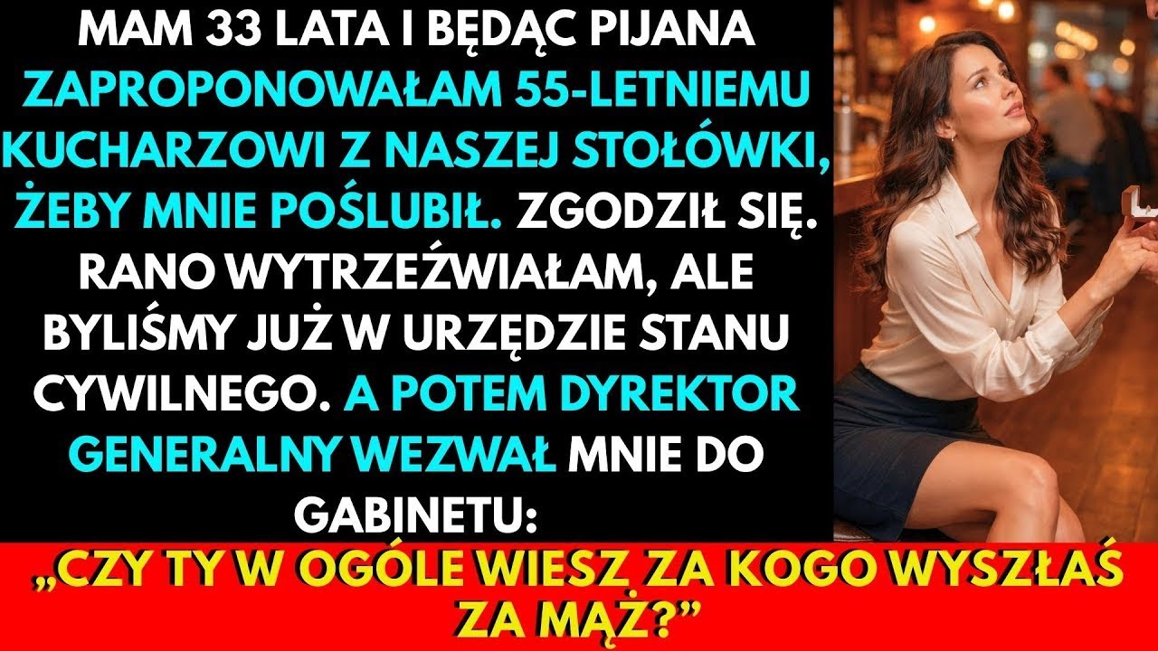 Pijana Oświadczyłam Się Kucharzowi  Rano Byliśmy W USC  Prezes  „Wiesz, Kim On Jest ”