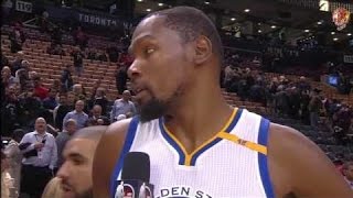 Kevin Durant Vs Drake During The Toronto Raptors - Den State Warriors Game