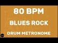 Blues Rock Drum Metronome Loop 80 BPM 