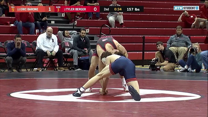 157 LBS: #12 Eric Barone (Illinois) vs. #2 Tyler B...