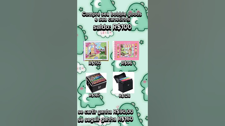 compre seu bobbie goods e suas canetinhas