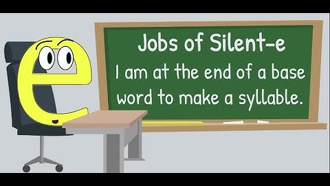 Jobs of Silent-e (or Magic-e); Silent-e Makes a Syllable