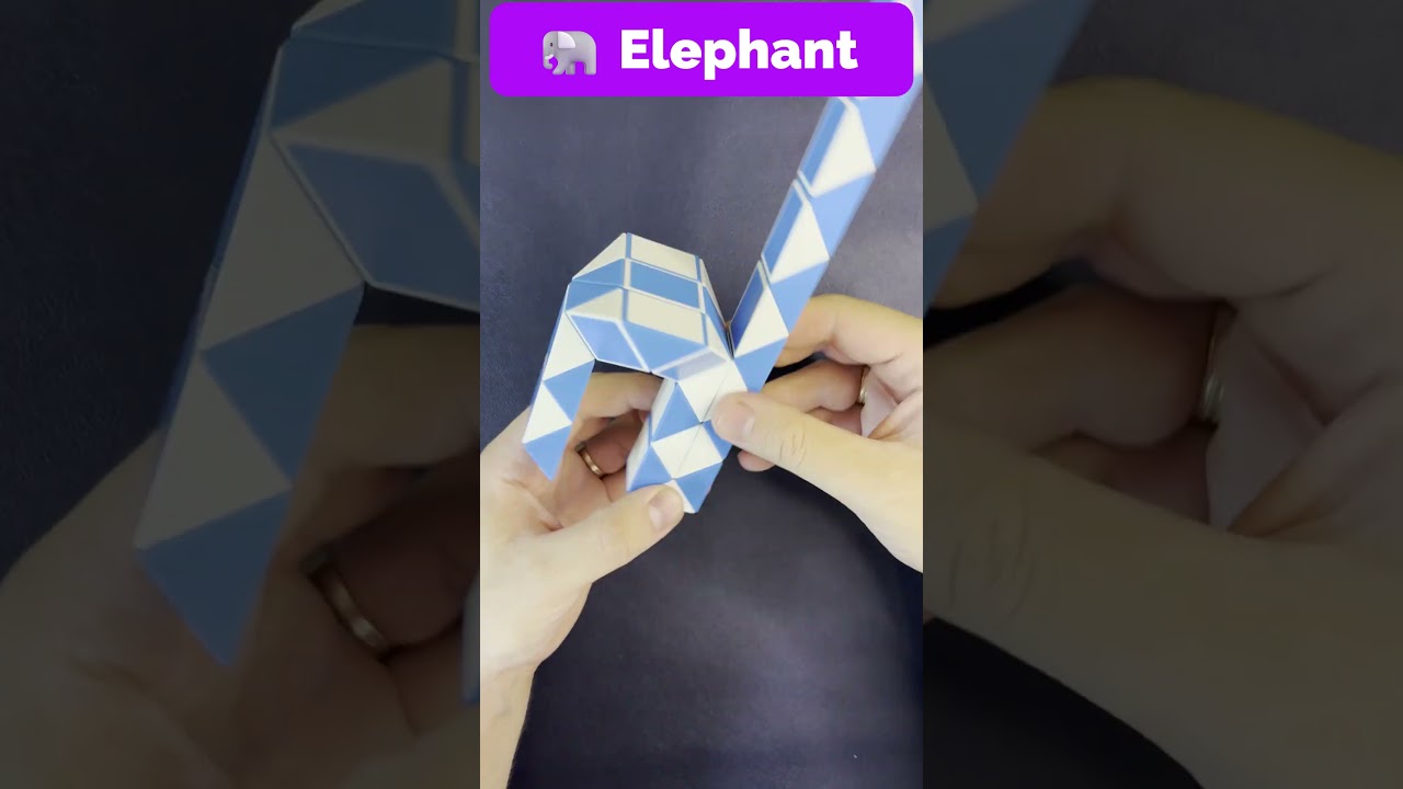 🐘 Elephant | Rubik's Snake 36 Elements | Advanced Level  
