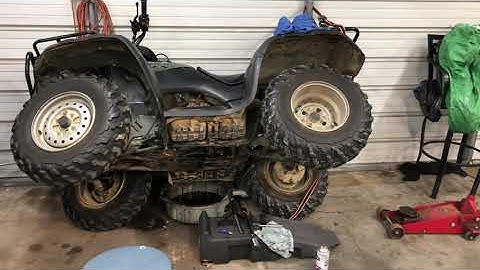 Easy Honda Rancher Stripped Engine Drain Plug Repair