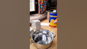 Acetone and polystyrene as a superglue #polystyrene #superglue #acetone