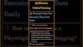 Playwright Pause Test Execution | Debug Tests Easily