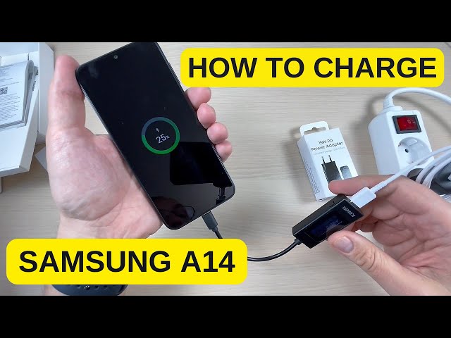 How to CHARGE Samsung Galaxy A14 - Don't Need to Enable Fast