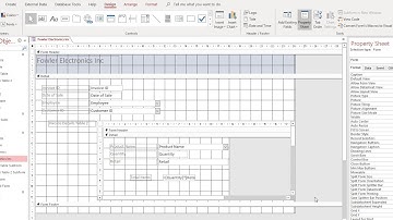 Create an Invoice in Microsoft Access Part 4