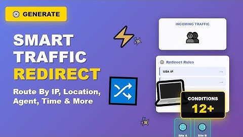 How To Easily Redirect Traffic By YOUR Criteria. IP, time, day, location, device, refeerer and more.