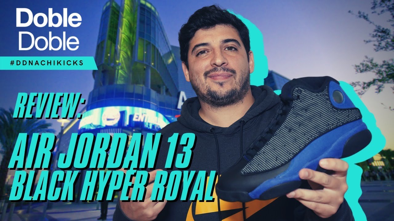 jordan 13 black hyper royal black