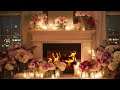 ✨🔥 Enchanted Rose Fireplace | Deep Sleep, Meditation & Serenity for 3 Hours