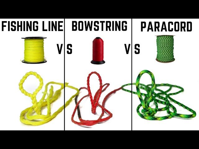 What ACTUALLY works for a bowstring? --- (Fishing Line vs Paracord vs  DynaFLIGHT) 