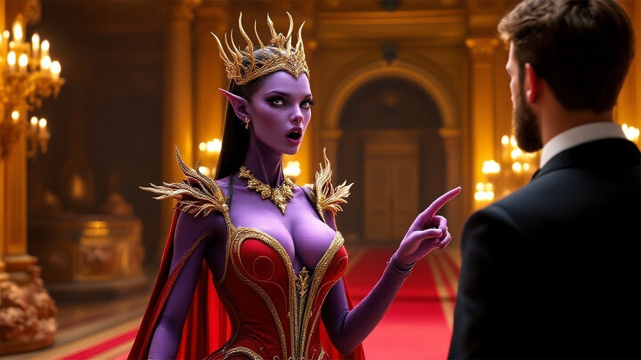 Majestic Alien Queen Grants Human Three Wishes—His First Request Leaves Her... | HFY Sci-Fi Story