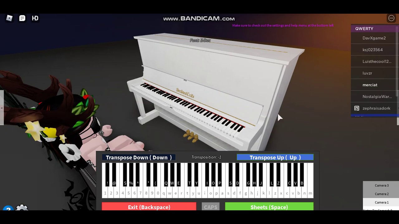 Musicas que quero tocar no piano do roblox 