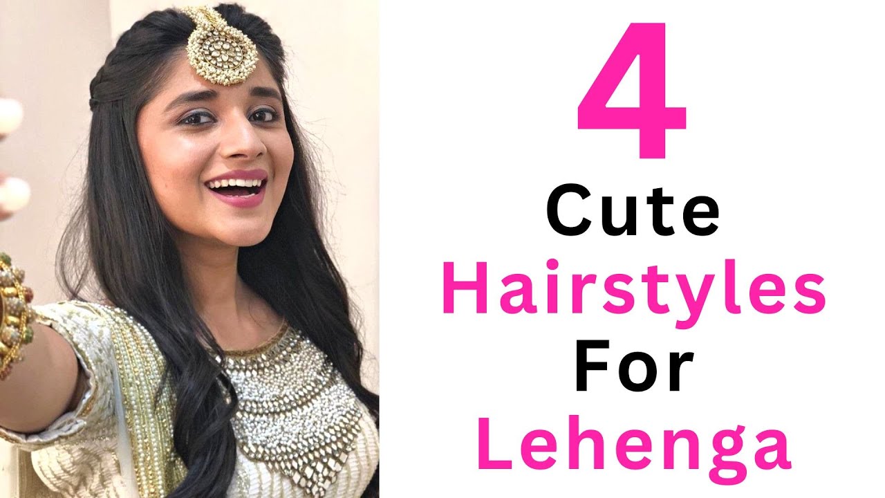 Hairstyle on Lehenga for Short Hair | Short and Stylish: Hairstyles That  Complement Your Lehenga Beautifully | Times Now