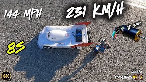 Arrma Limitless GT 8s speedrun test Tp5670 231km/h