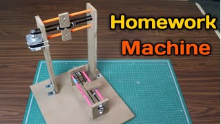 Homework 📝 Machine 😍| How To Make Homework Writing Machin At Home | Part-1| Experiments by Chetan
