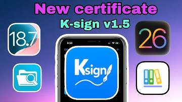 New certificate Khoindvn K-sign v1.5 |  Install IPA file not use Computer | On iOS 18.7.1/26