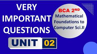 Important Questions bca sem 2 maths unit 2 | Group Theory | MDU BCA MFCS | BJ Scholars |