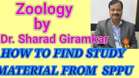 How to find study material from SPPU website.