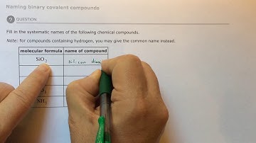 Aleks Naming binary covalent compounds