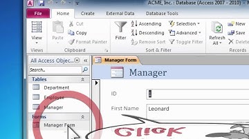 Introduction to Microsoft Office Access 2010 - Windows 7 Edition - Chapter 3