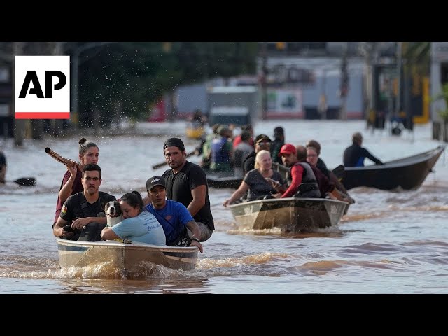 Rescue efforts continue in flooded areas of southern Brazil with at least 90 people confirmed dead