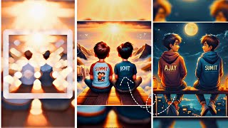 Trending Best Friend T-Shirt Name Video Editing 100% Viral | T Shirt Name Photo Video Editing