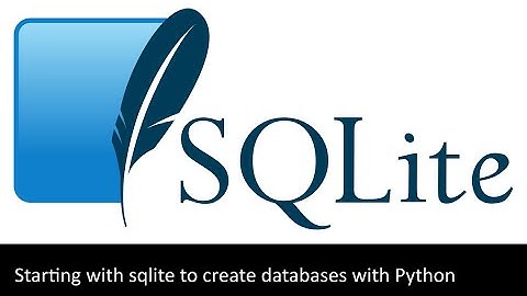 How to create a Database with sqlite3 and Python - Part 1