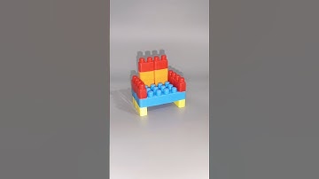 Building Blocks Chair 🪑| ASMR sound | Satisfying Diy #asmr #asmrsounds #diy #shorts #shortvideo