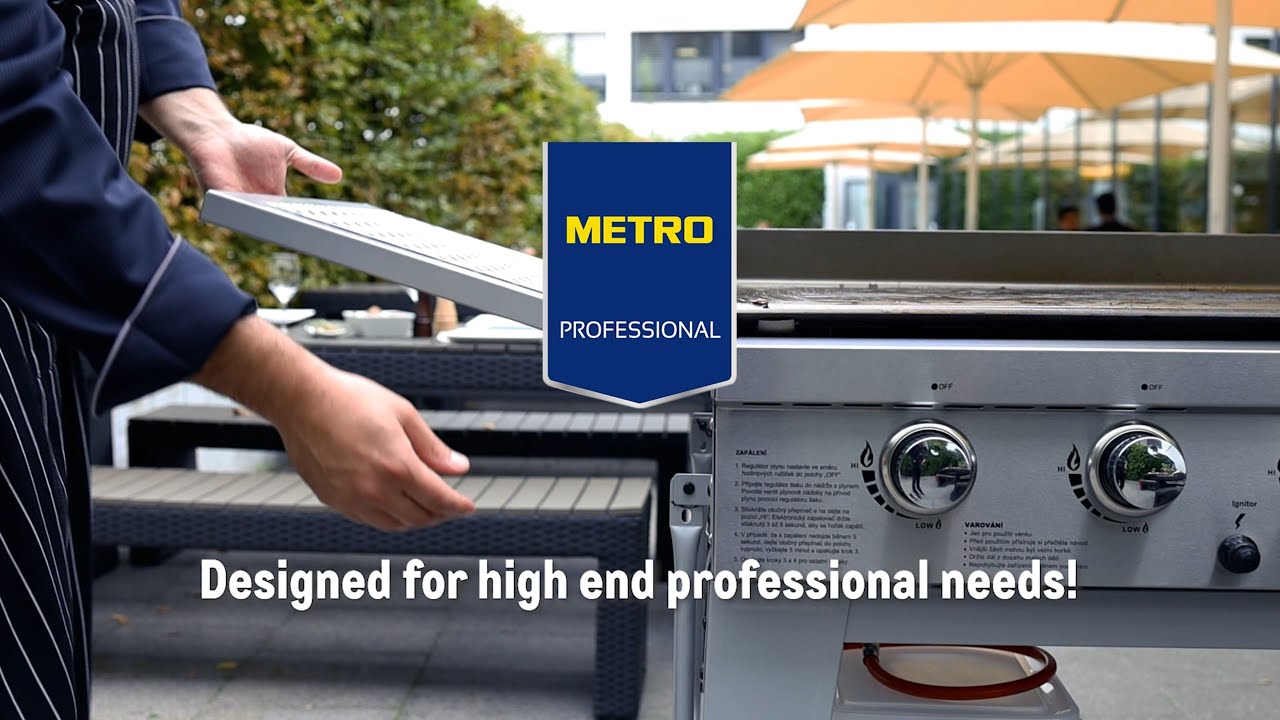 METRO Professional BBQ High End 4 Burners Foldable 