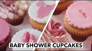 Baby Shower Cupcakes For A Baby Girl Part 2|| Cupcake Decorating Ideas