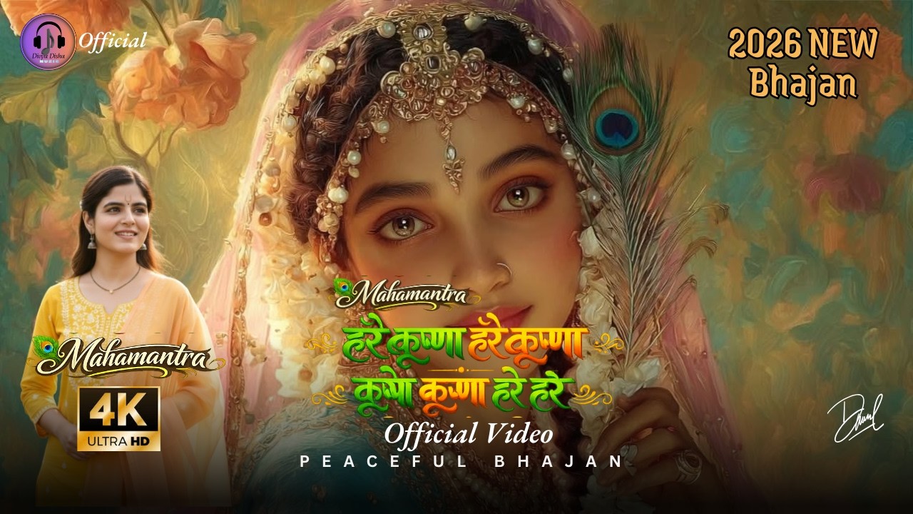हरे कृष्णा हरे राम I Mahamantra Hare Krishna Hare Rama I New Bhajan I Devotional Music I Video I 4k