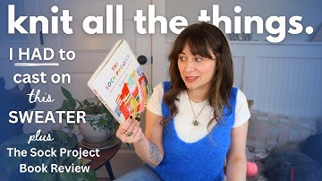 The Sock Project 📖 by Summer Lee Book Review ➕a new sweater caston #knittingpodcast