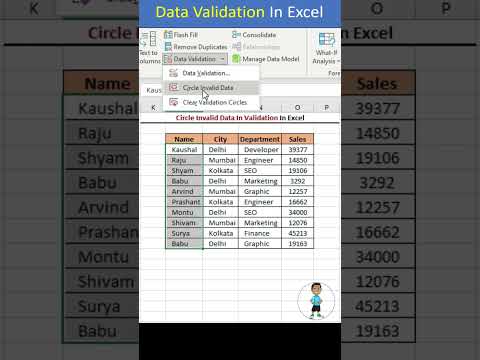Circle Invalid Data