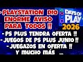 PLAYSTATION DIO ENORME AVISO DEL DAYS OF PLAY GRANDES OFERTAS EN JUEGOS PS PLUS CONTENIDO GRATIS