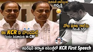 EX CM KCR First Emotional Speech In Assembly Speech After Operation | Revanth Reddy Vs KCR | Stv