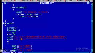 Stack Implementation using c++