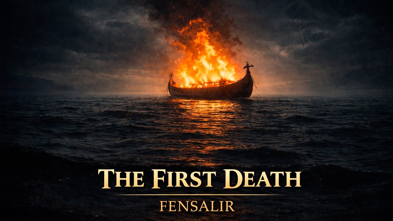 THE FIRST DEATH — FENSALIR |  Epic Viking Folk Metal (Official Lyric Video)