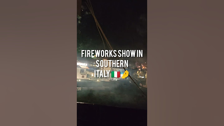 Fireworks in the US vs. in southern Italy