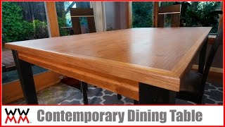 How to Make a Contemporary Dining Table | DIY Furniture