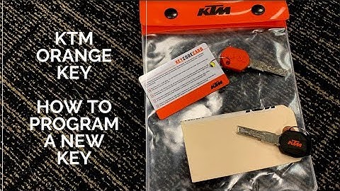 KTM Orange Programing Key - How to Program a RC8 R, Adventure, Super Duke, Supermoto