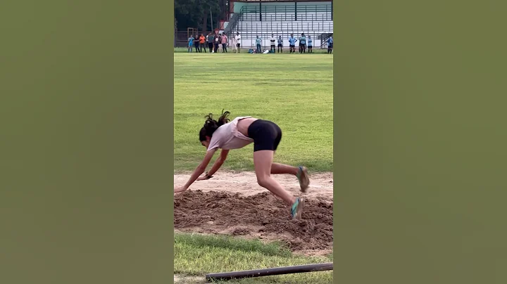 5m runway long jump OMG 😱🔥 #longjump  #athlete #trending #viral #ytshorts ￼