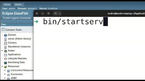 Startserv script - a simple way to start GlassFish server