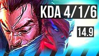 YASUO vs YONE (MID) | 4/1/6, 800+ games | EUW Challenger | 14.9