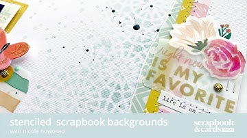 Designed with Nicole #35   Stenciled backgrounds