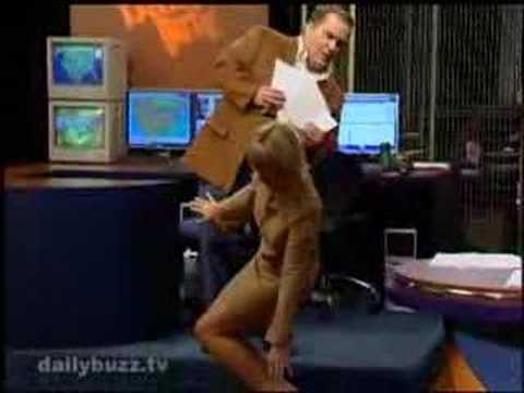 Crotch Grab on National TV (Blooper - The Daily Bu...